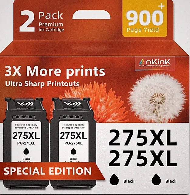 275XL Compatible Ink Cartridge Replacement for Canon PG 275 PG275 XL PG275XL Can