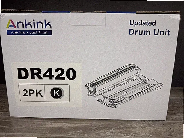 Ankink 2‑Pack Drum Unit Compatible with Brother DR‑420 (Not Toner) OEM‑Quality