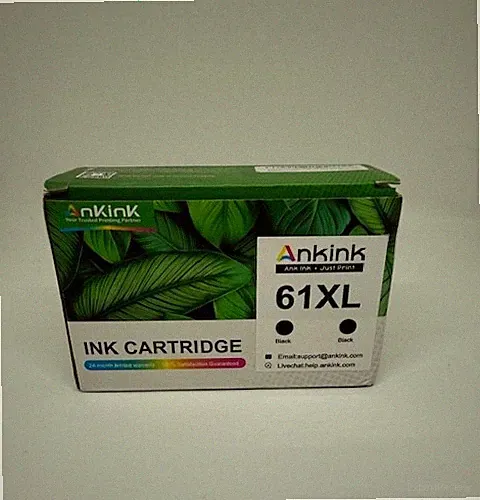 Ankink 61XL Black Ink Cartridge Replacement for HP 61 XL HP61 HP61XL (2 Pack)