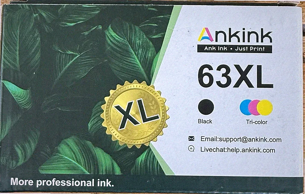 Ankink 63 XL Tri-Color & Black Ink. New In Box. Higher Yield Expires 08/2027