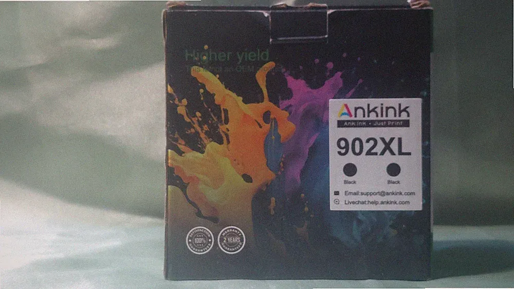 Ankink 902XL Black Ink Cartridge Compatible for HP 6961 6962 6964 Inkjet