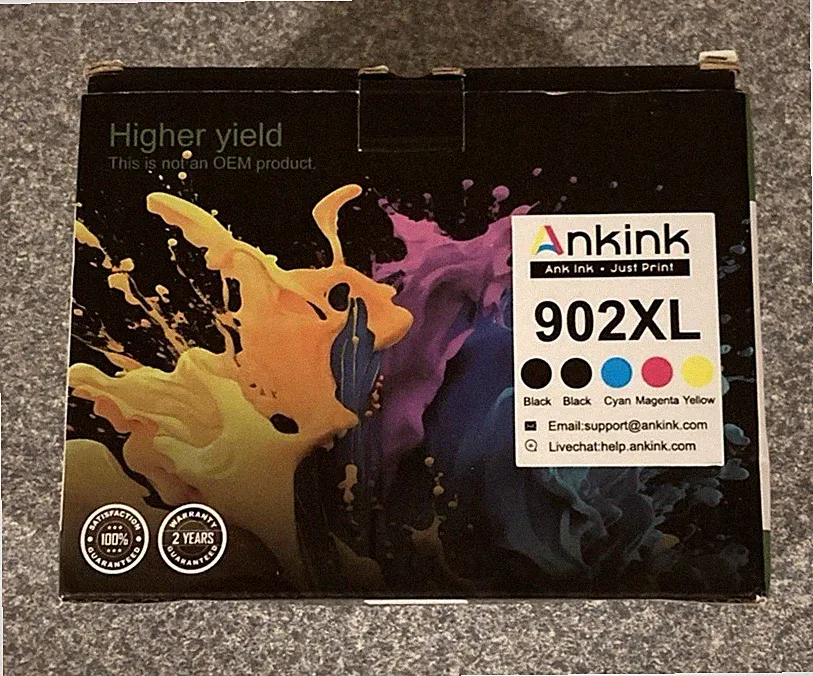 Ankink 902XL High Yield Ink Cartridge Replacement For HP OfficeJet Printers