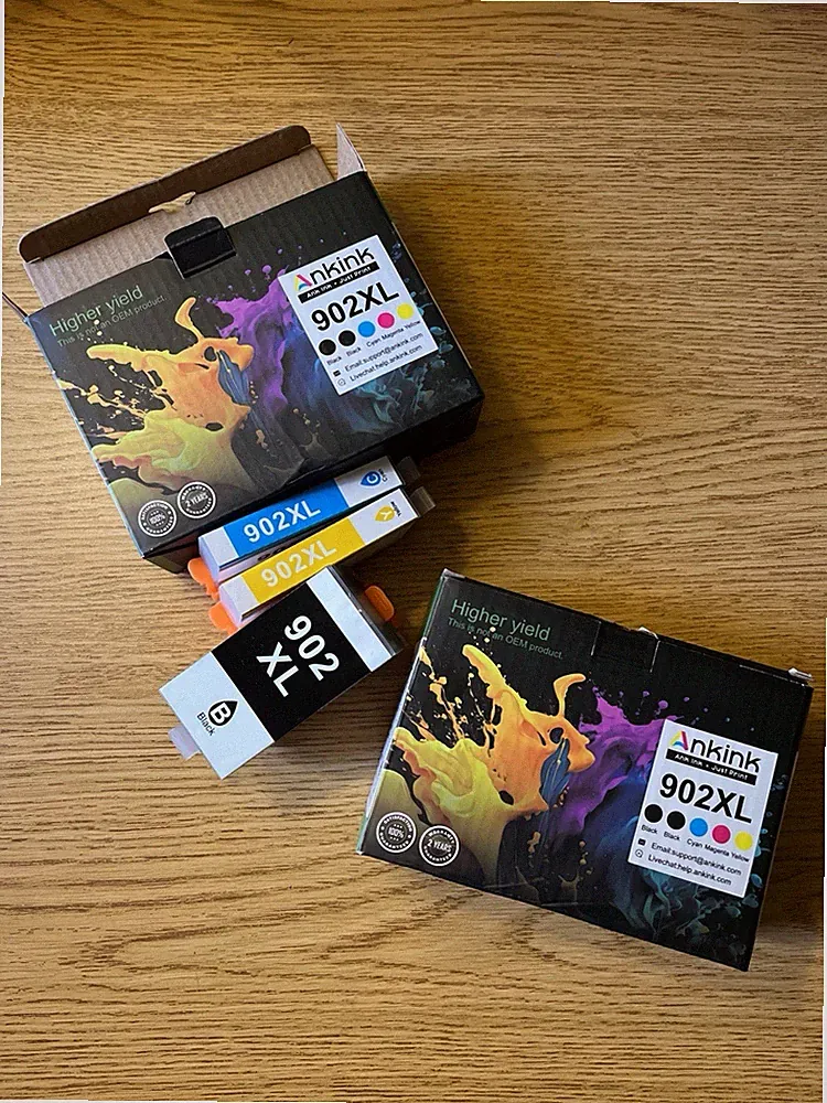 Ankink 902XL Ink Cartridge Black And Color High Yield Compatible HP Printer Ink