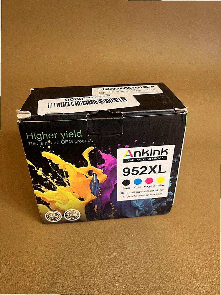 Ankink 952XL Ink Cartridge Black Cyan Magenta Yellow High Yield for HP 952XL