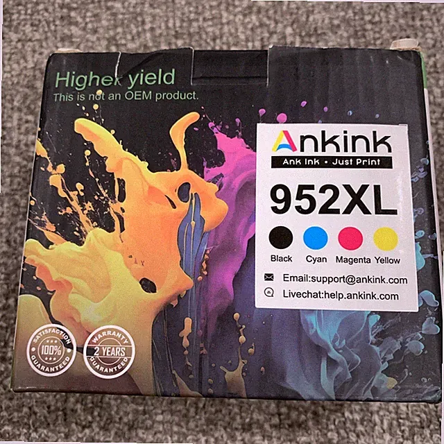 Ankink BLACK + COLOR Ink cartridge Compatible with HP 952XL Exp 10/2026