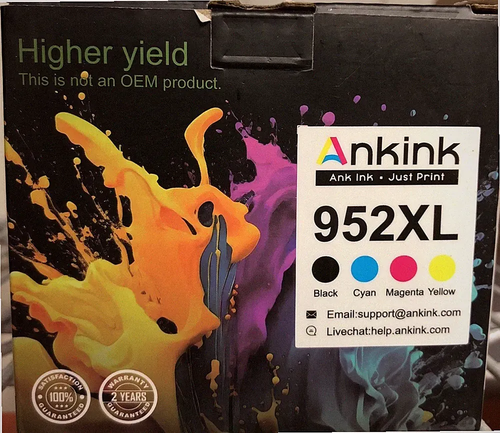 Ankink Black + Color Ink Cartridge Full Set