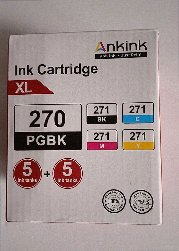 Ankink Compatible Canon Ink Cartridge PGBK 270XL, 10 Ink Tanks