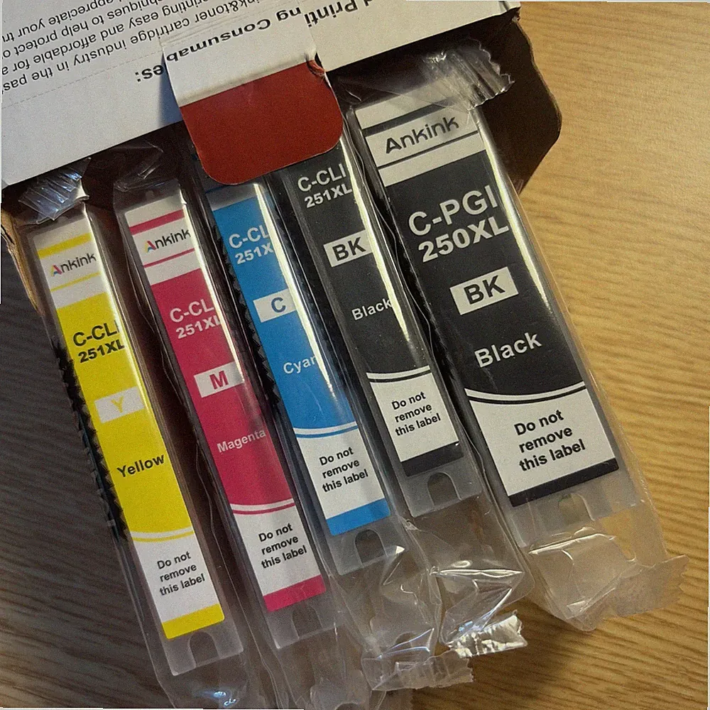 Ankink Compatible Ink Cartridge Replacement for Canon 250XL 251XL