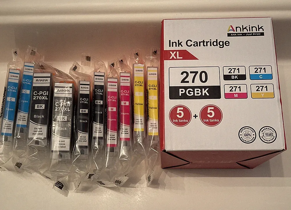Ankink-Compatible Replacement Ink Cartridges - 10 Pack