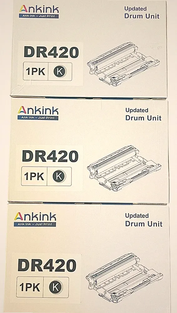 Ankink DR420 Drum Unit Compatible for Brother DR-420 (NOT Toner) – Lot of 3