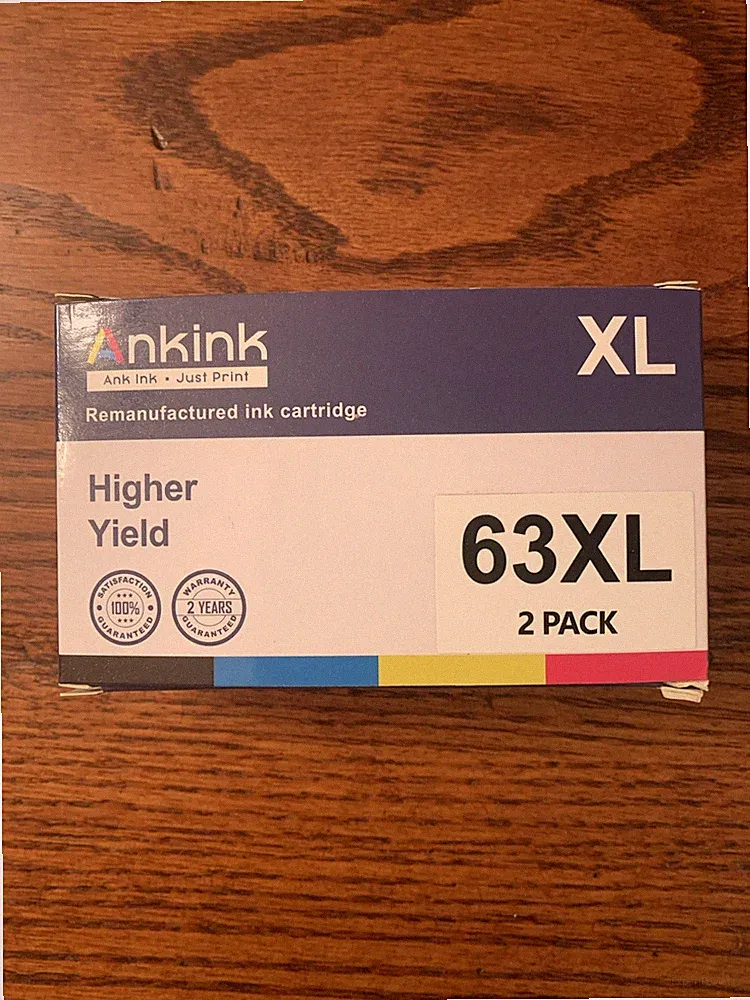 Ankink Higher Yield 63XL Ink Cartridge Combo 2 Pack