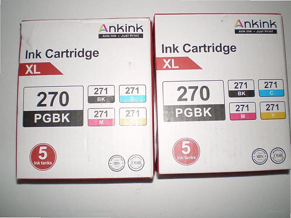 Ankink Ink Cartridge 270 and 271 Canon Pixma MG And TS Series 5 pack 2 Boxes