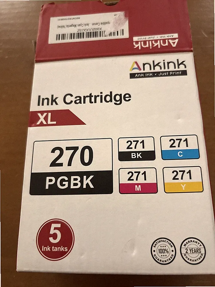 Ankink Printer Ink Cartridge XL. 270PGBK- 271BK, 271C, 271M & 271Y, 5 Ink Tanks