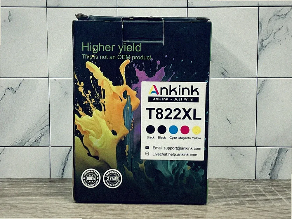 🆕 Ankink T822XL Ink Cartridge 2x Black, 1x Cyan Magenta & Yellow FREE SHIPPING