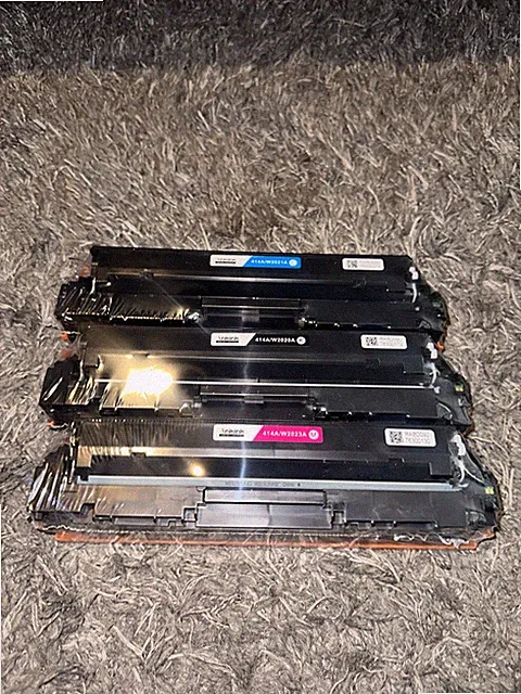 Compatible Toner Cartridge Replacement for HP 414A 414X (w/chip,B, C, M) 3 Pack