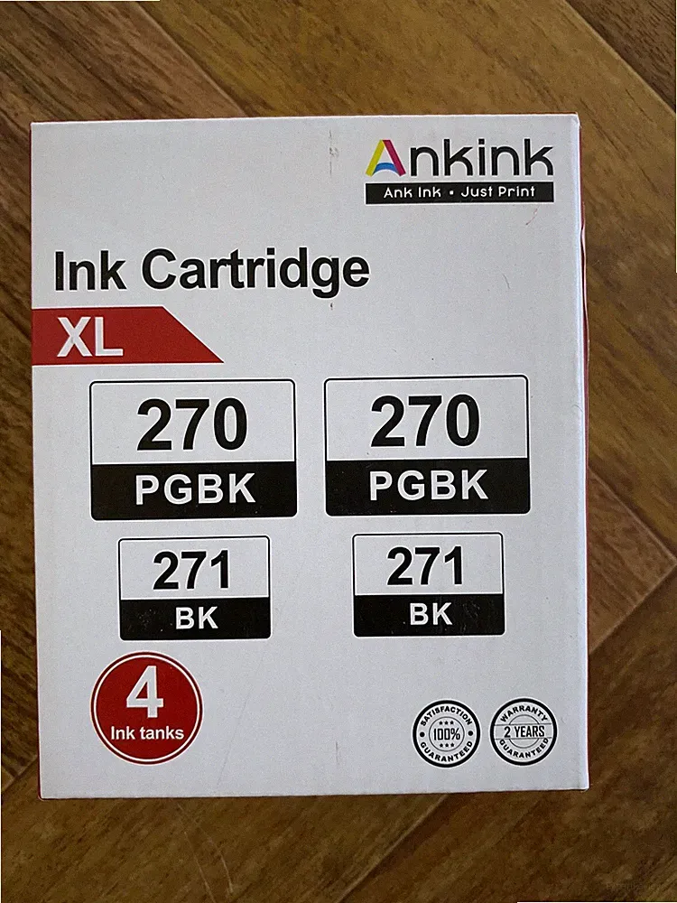Ink Cartridges Ankink compatible Printer Canon 8 Total PGBK 270XL/271 BK Black
