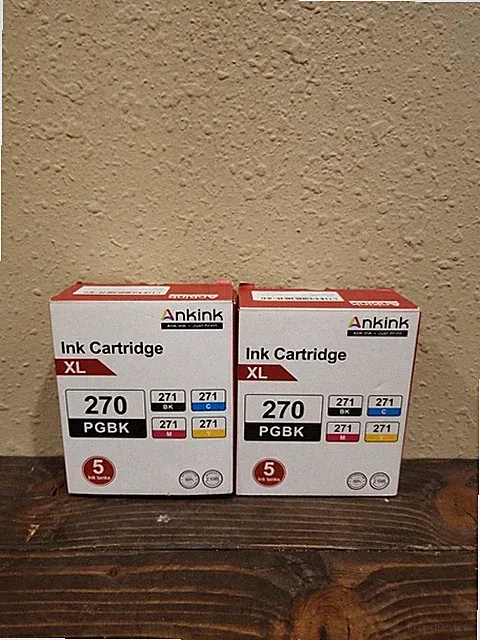 Lot 2 Ankink Ink Cartridge 270 and 271 5 pack Black Color FOR Canon Pixma MG/TS